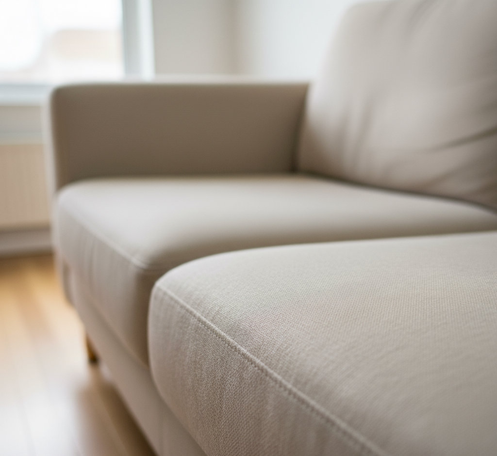 Canapé propre après nettoyage