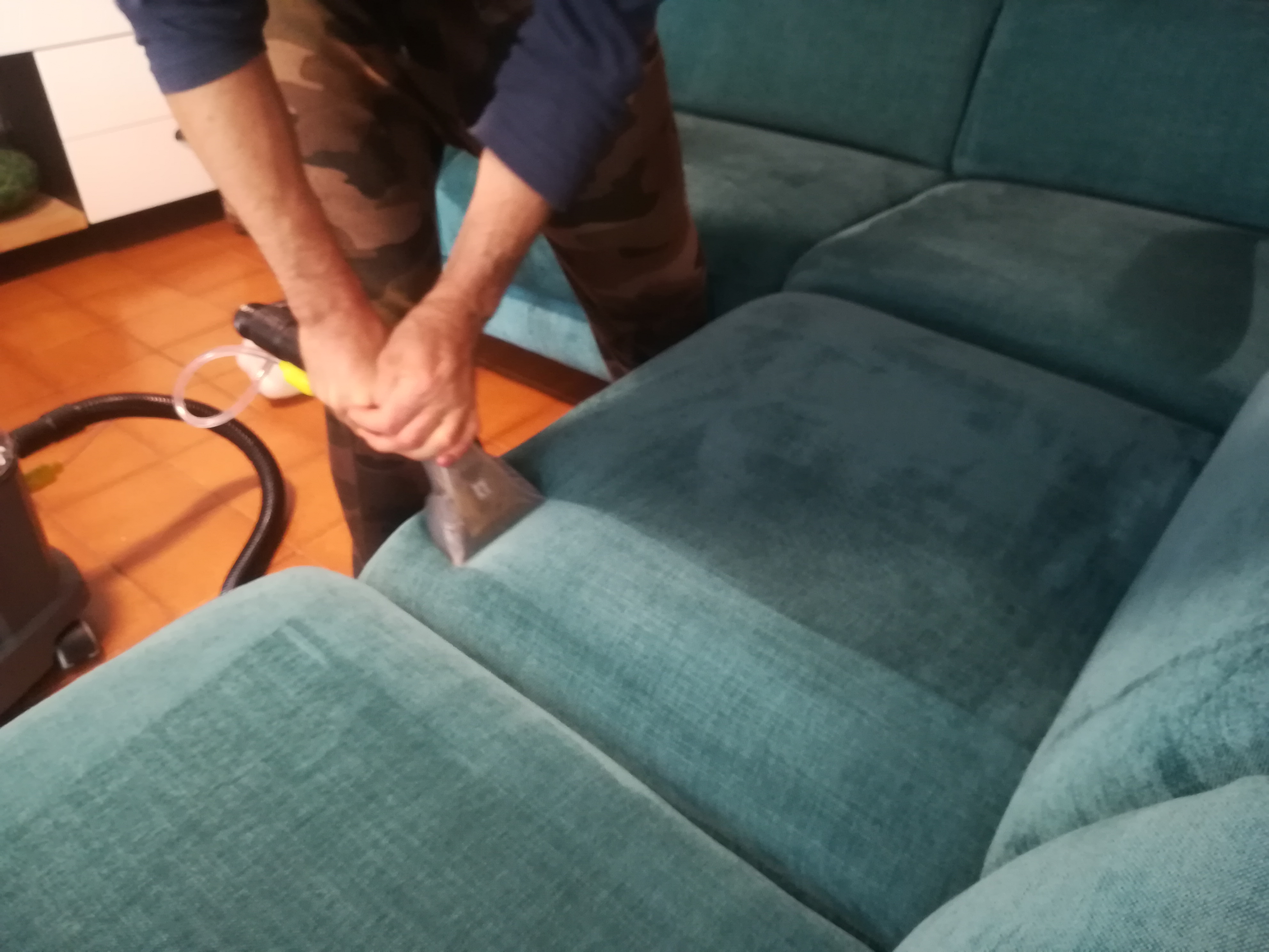 Extraction canapé avant/après